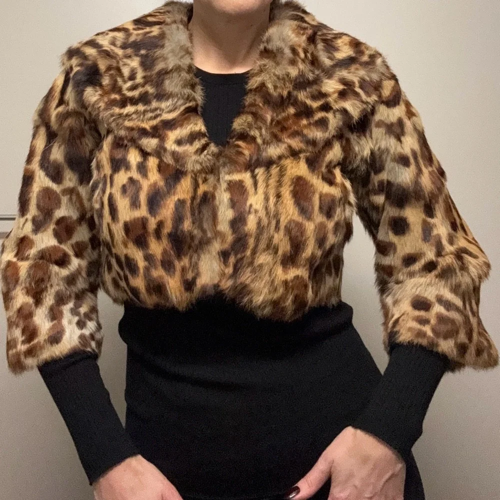 Wilson’s Leather Pelle Studio Rabbit Fur Jacket - Picture 3 of 8